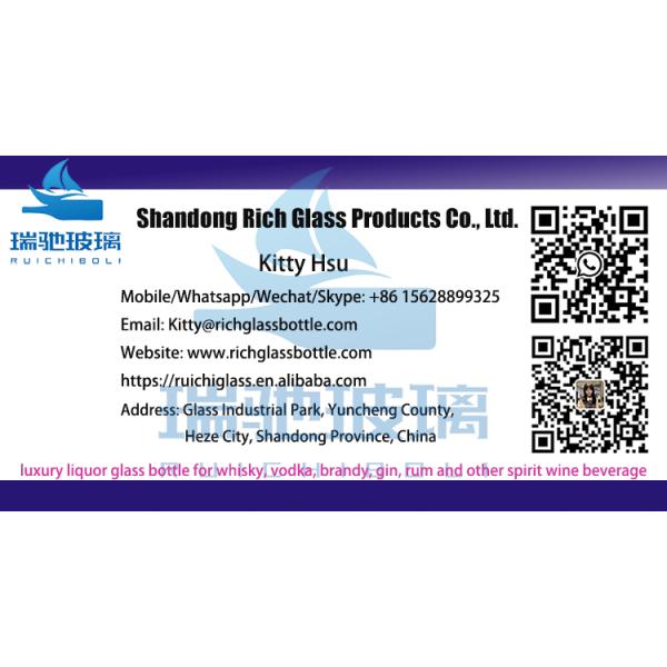 Super Flint Glass 500ml Clear Whiskey Bottle for Beverage Distribution