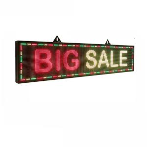SMD3535 Full Color Led Text Display Board 16*160cm Car Window Message Display
