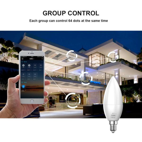 Bluetooth Light Bulb App Mesh Bluetooth Color Changing Group Control