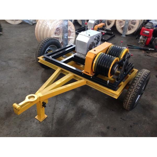 50KN Double Drum Fast Speed Winch Cable Pulling and Laying with Gasoline Engine