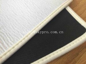 China Neoprene Fabric Roll Rubber Door Floor Matt With Non Woven Fabric Promotional Door Mat with Custom Logo on sale