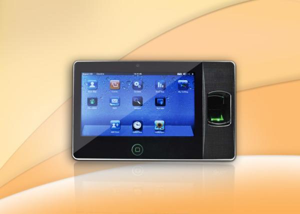 Quality 7 Inch real time biometric Fingerprint Time Attendance System With 300,000Pixels Camera for sale
