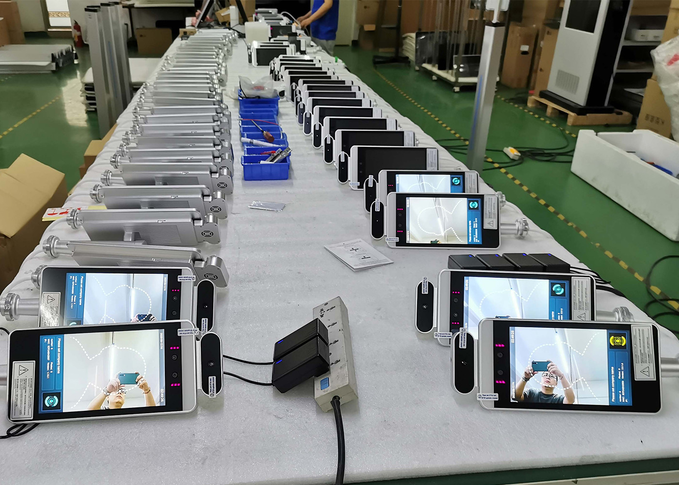 Face Recognition Thermometer access control system terminal factory Time attendence thermal scanner HEIMANN sensor MIPS