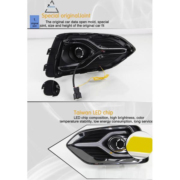 Smrke Led For Hyundai Accent Daytime Running Light 12v Abs With Yellow Signal Light