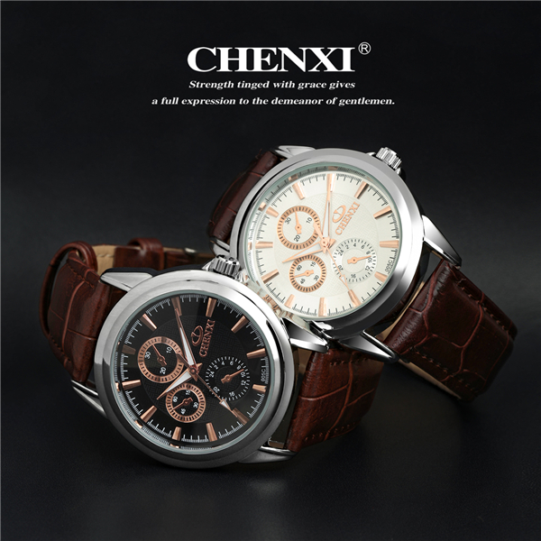 L005C6D Watch Wholesale Retailing Super Classic Wine Analog Pointer Leather Watches Unisex