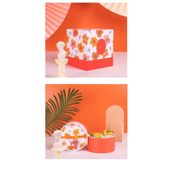 Pink gift box fairy design white cardboard birthday exquisite gift box packaging customizable box