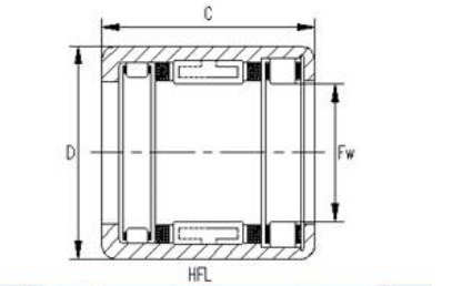 HFL0822 One Way Drawn Cup Needle Bearings