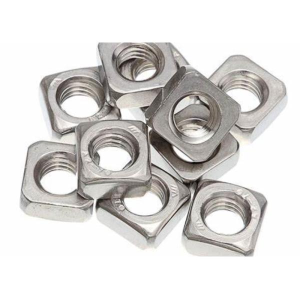 M5 18-8 Stainless Steel SS304 SS316 Square Thin Nut Plain Polished DIN557 DIN562
