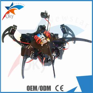Wholesale 20DOF Hexapod Robot Claw Machine Kit , Diy Robot Kit , Full Steering Bracket Accessories Black from china suppliers
