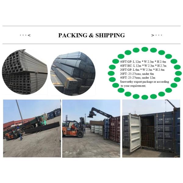 C And U Slotted Strut Channel Bar Galvanized Shaped Steel Profile