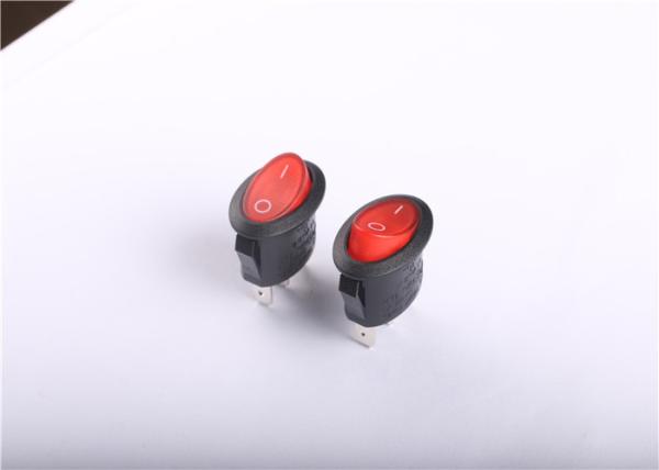 Quality 3 Way 3P Red Button T85 Oval Rocker Switch With Various Levers And Terminals for sale