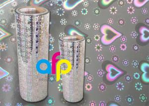 Wholesale 20 Mic PET Dry Holographic Film Roll , Clear Polyester Film With Rainbow Pattern from china suppliers