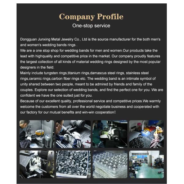 Round Black Carbon Fiber Band 10mm With Cubic Zirconia Inlay And Truck Tire Pattern