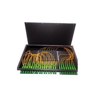 China 1U Fiber Optic Odf 1X2 Splitter Rack Mount Patch Panels on sale