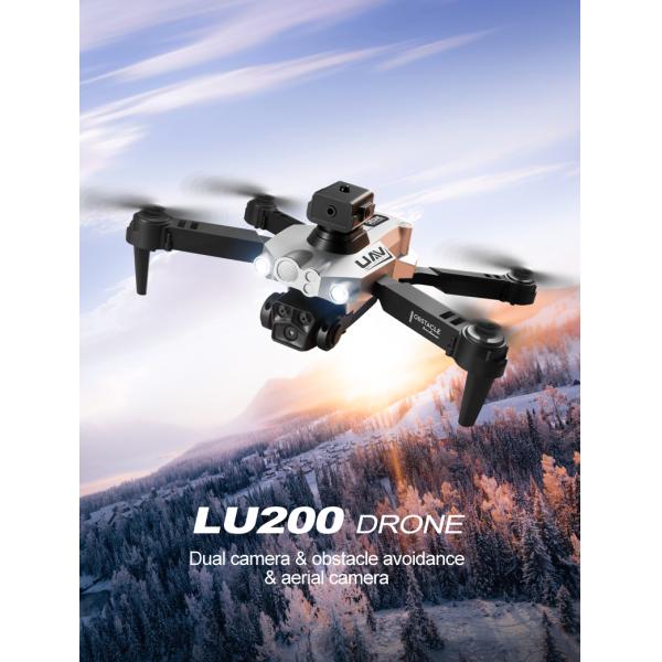 Lu200 Gesture Video Toy Drone Obstacle Avoidance 360 Degree Flip 2.4g Wifi Fpv Selfie Drone Folding Uav Aerial Quadcopter