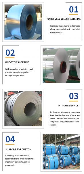 304 316 430 Stainless Steel Flat Strip Cold Rolled Steel Coil