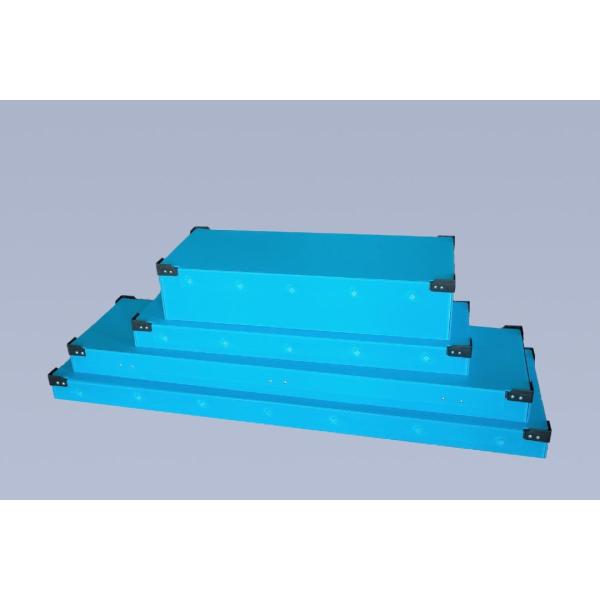 Rectangular PP Corrugated Sheet Box Impact Resistant Corrugated Storage Boxes Customized