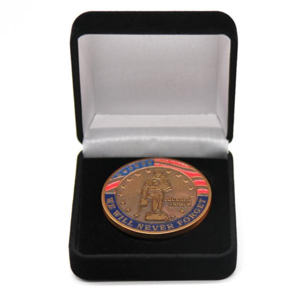Quality 3D 2d Enamel Coin Collecting Factory Customize Coin Brass Gold Collections Challenge gold Coin with Packing Box for sale