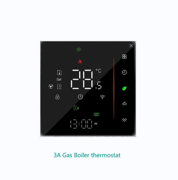 Quality Tuya WI-FI Smart Gas Boiler 3A Thermostat Temperature Controller Programmable Touch / Mobile APP/ Voice Control Compatible With Alexa/Google Homeor Central Heating With Temperature Calibration for sale