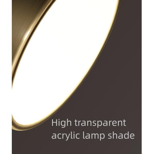 JYLIGHTING Copper Nordic Bedroom Ceiling Light Modern Simple Led Porch Corridor Light