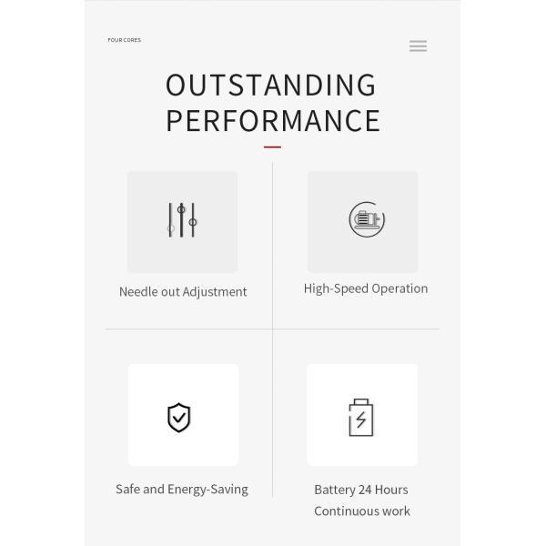 PMU Gold Microblading Permanent Makeup Machine Hollow Cup Motor