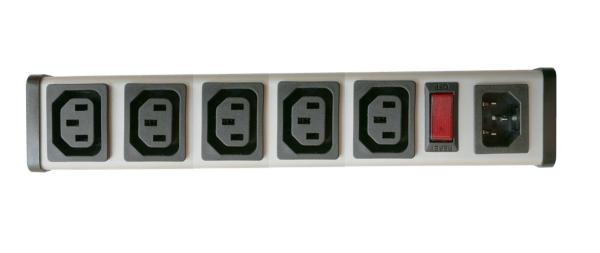 Quality UL C-UL list IEC 5Jacks 15A Overload Protector Outlets Power Strip for sale