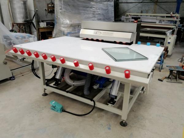 Quality Single Side Heated Roller Press Machine For Warm Edge Spacer With Tilting Table for sale