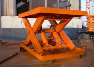 China SANTO Stationary Hydraulic 3 Ton Scissor Lift 5.5KW Electric Lift For Construction on sale
