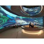 Vertical Curved LED Display Screen Panel Multi Function For Indoor