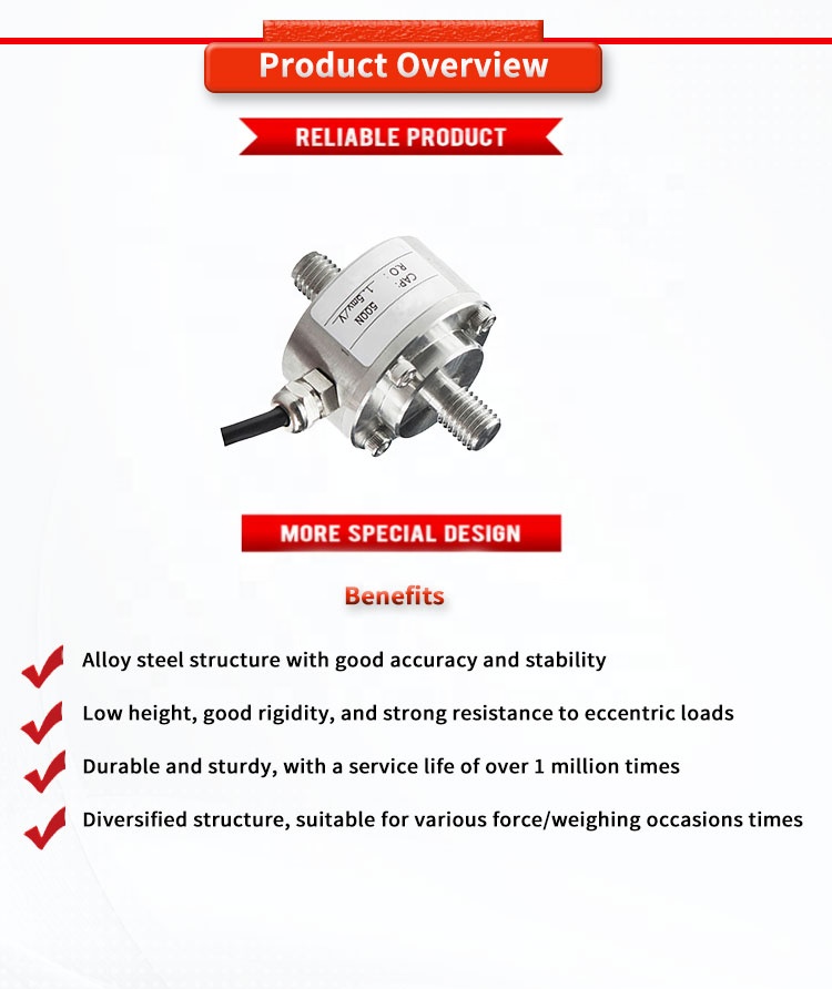 2.0mV / V Sensitivity Robotic Arm Tension And Compression Gravity Weighing Force Sensor