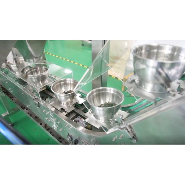 10 Head Multihead Weigher Machine For Snacks Food Popcorn Pasta Sunflower Seeds