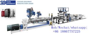 Finish suitcase hard casing luggage ABS PC sheet extruder machine