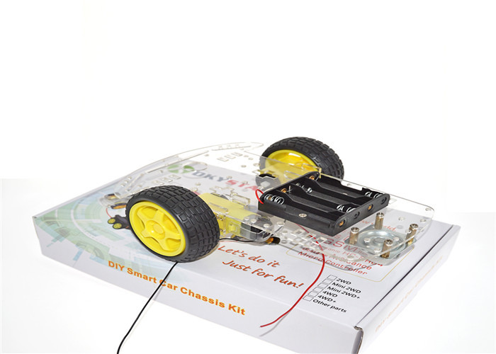 Line Tracing Arduino Car Robot Speed Encoder With Yellow Color OKY5038