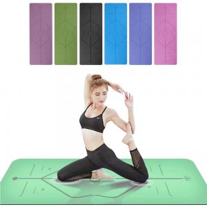 China Non Slip Fitness Yoga Mat / TPE Yoga Mat Pilates Gym Exercise Sport Living Room Pads on sale