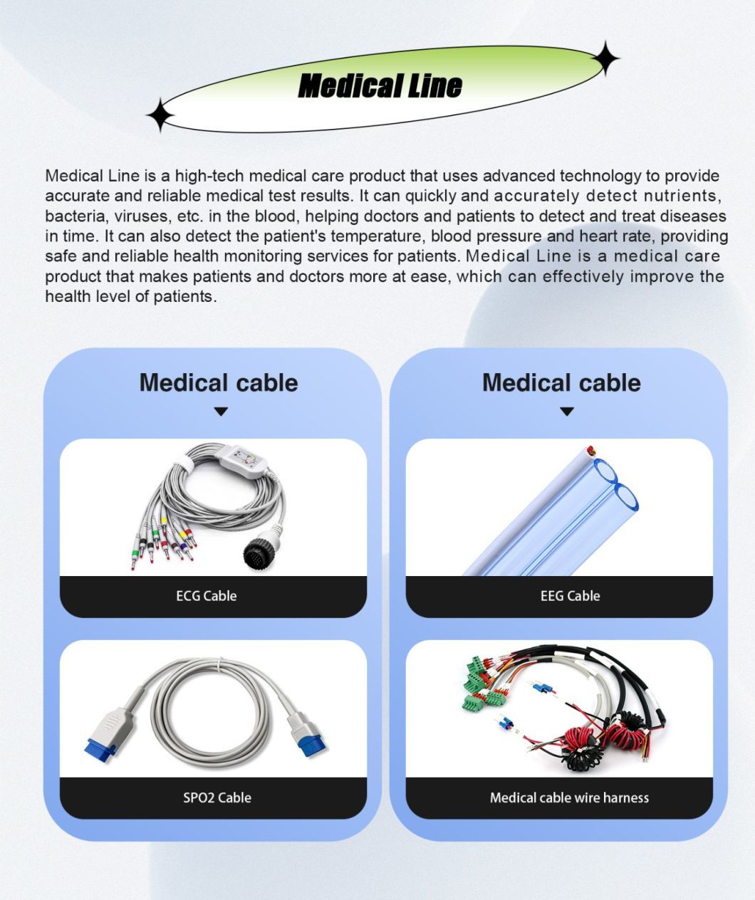 ATX Dual Power Wire PSU Cable for CPU Power Connector