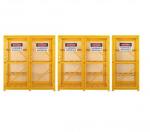 Gas Cylinder Storage Cabinets powder coated for USA , Europe safety storage,