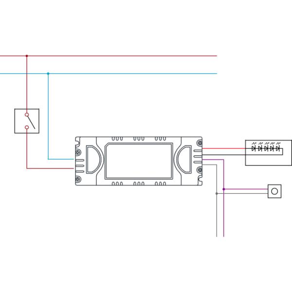 0.3A To 2A 220V DALI LED Driver Flicker Free For Lighting Ccontrol System