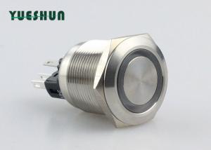 Wholesale LED Illuminated Latching Push Button Switch , Metal 6 Pin Push Button Switch from china suppliers