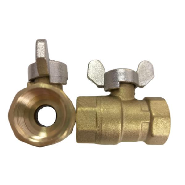 DN15 Brass Ball Valve Female With Butterfly Handle