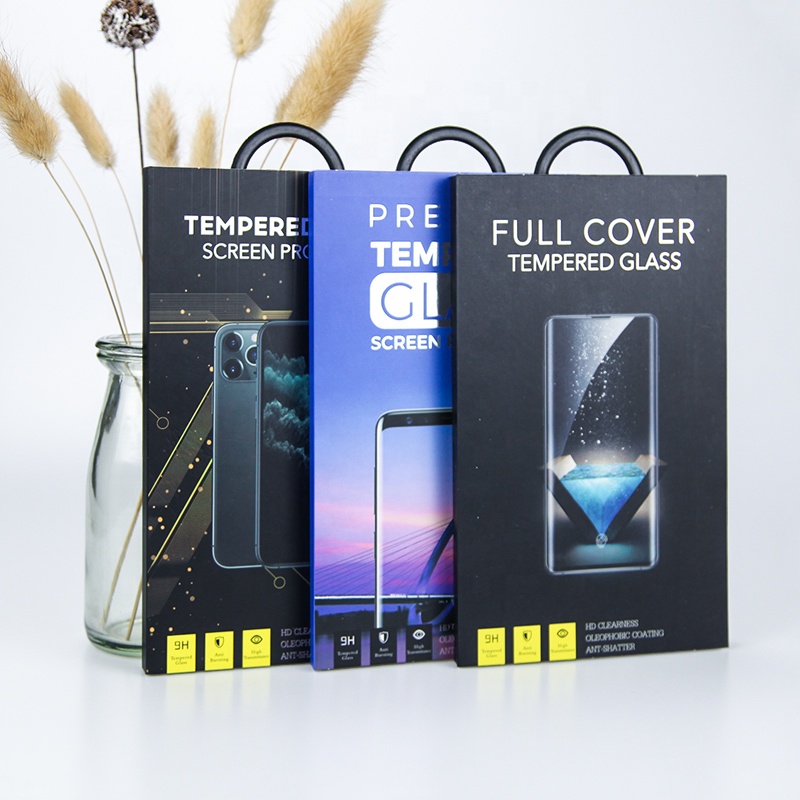 Cardboard Phone Screen Protector Custom Packaging Electronics Blister Pack Box