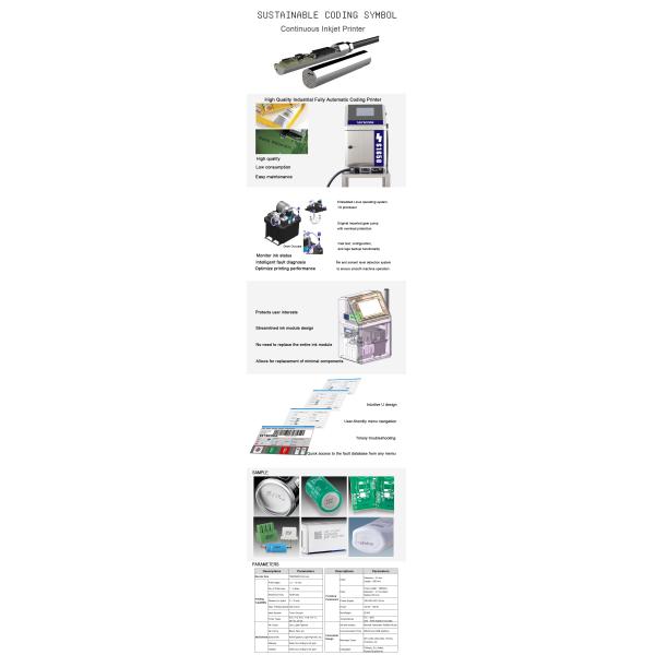 Durable S1650 Stainless Steel Inkjet Printer for High-Resolution Printing – IP54 Rated