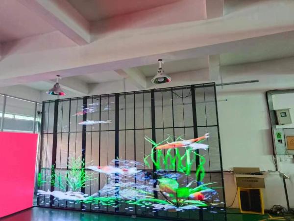 Quality High Brightness Transparent LED Screen Full Color Advertisement Signboard SMD2121 for sale