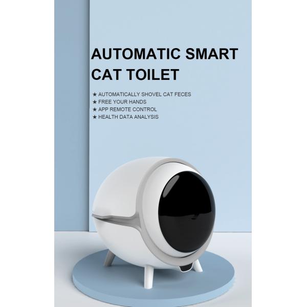 Plastic 6W Electric Cat Litter Box Self Cleaning Sustainable ODM