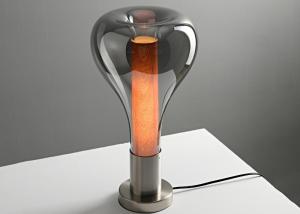 China Classic Home Decor Bedroom Portable Table Lamp Amber Decor Glass Shade bedroom table lamps on sale