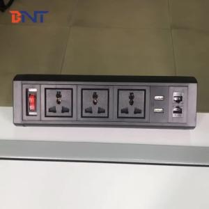Wholesale desk edge mounted power sockets electrical outlet/surface table mounted socket with bracket from china suppliers
