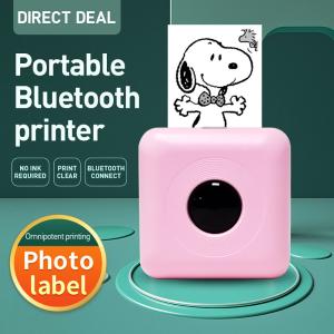 China Bluetooth Portable Mini Printer Photo printer Pocket Mini Sticker Thermal printer for Android iOS phone Oversea on sale