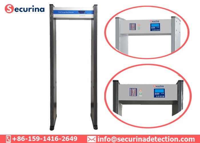 18 Zones Archway Metal Detector DSP With Alarming Counting Display OEM