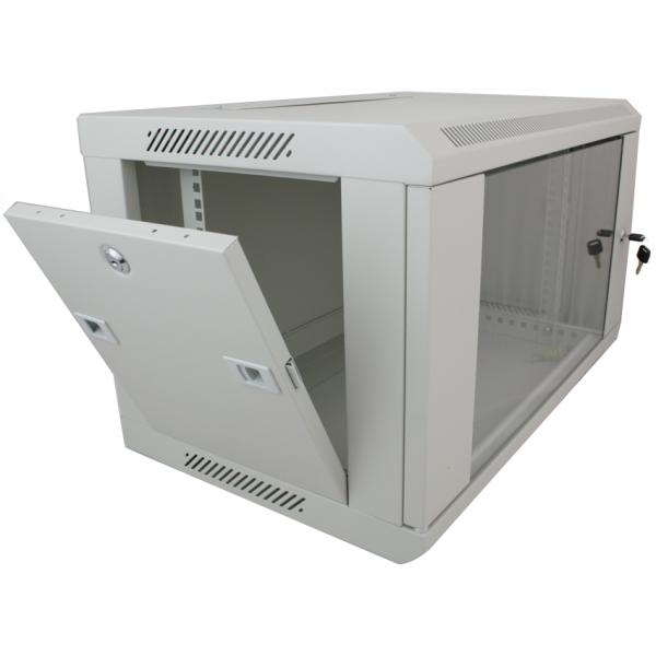 6U 9U Network Rack Cabinet Wall Mounted With Lockable Glass Front Door