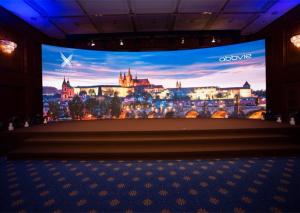 Wholesale P3.91mm Audio Visual Screens AC110V Indoor Curved LED Display from china suppliers