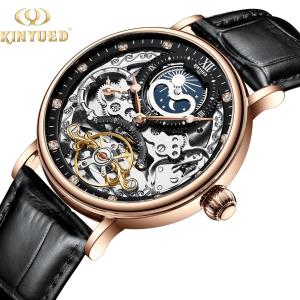 Wholesale Elegant Appearance Tourbillon Mechanical Watch Moon Phase Mechanical Wrist Watch from china suppliers